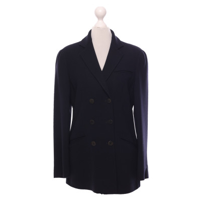 Giorgio Armani Jacket/Coat Wool in Blue