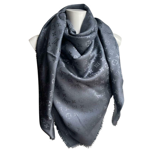 LOUIS VUITTON Damen Schal/Tuch aus Seide in Grau