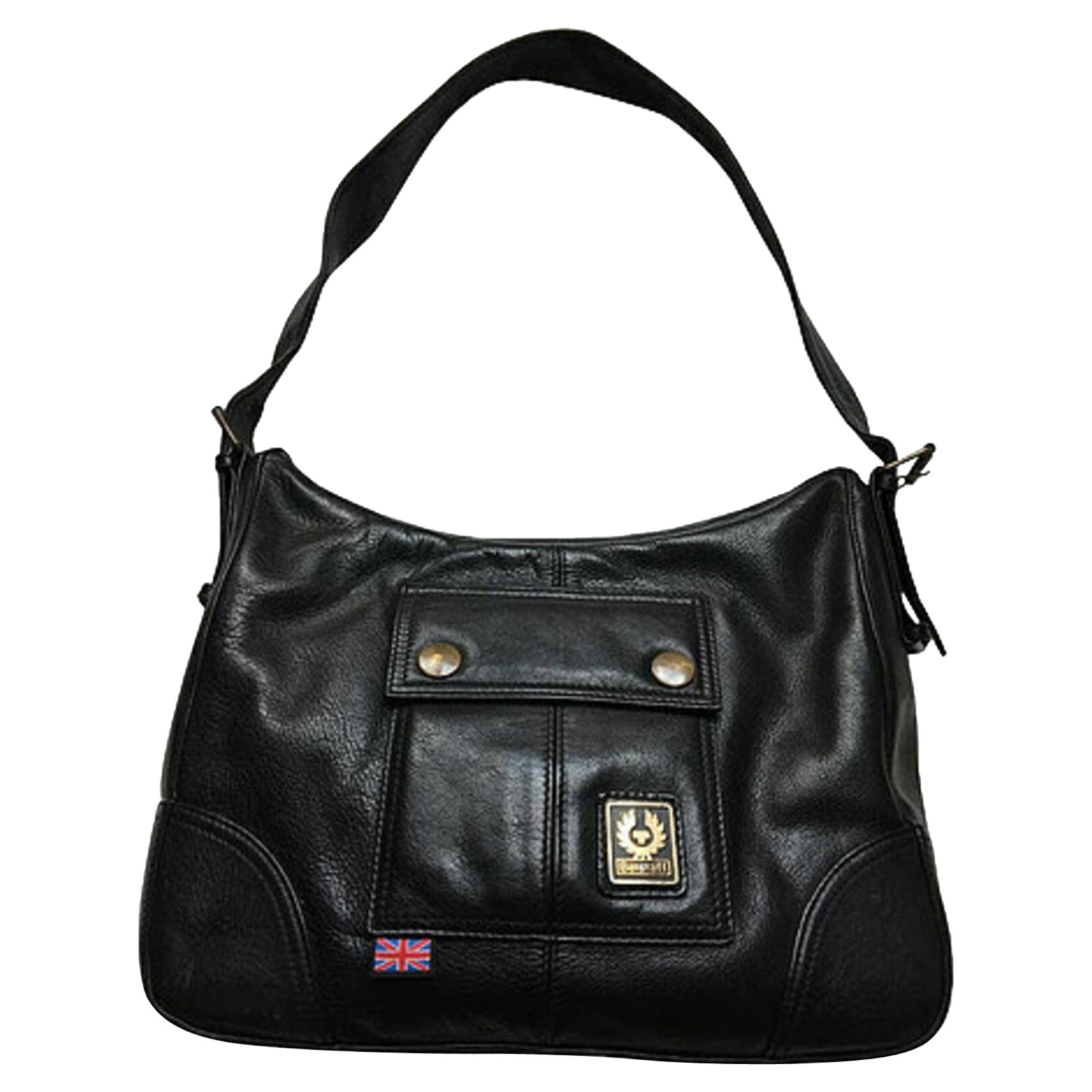 BELSTAFF Women's Handtasche aus Leder in Schwarz