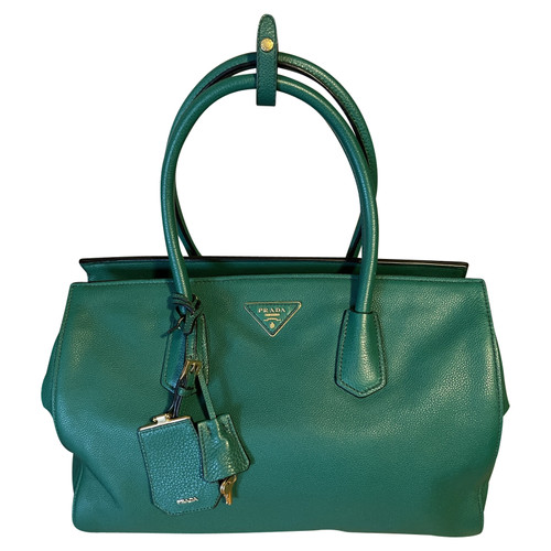 PRADA Damen Handtasche aus Leder in Grün | Second Hand