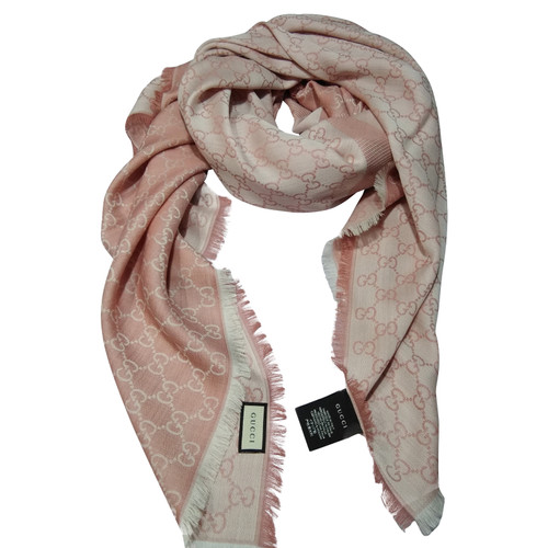 GUCCI Women's Schal/Tuch aus Wolle in Rosa / Pink
