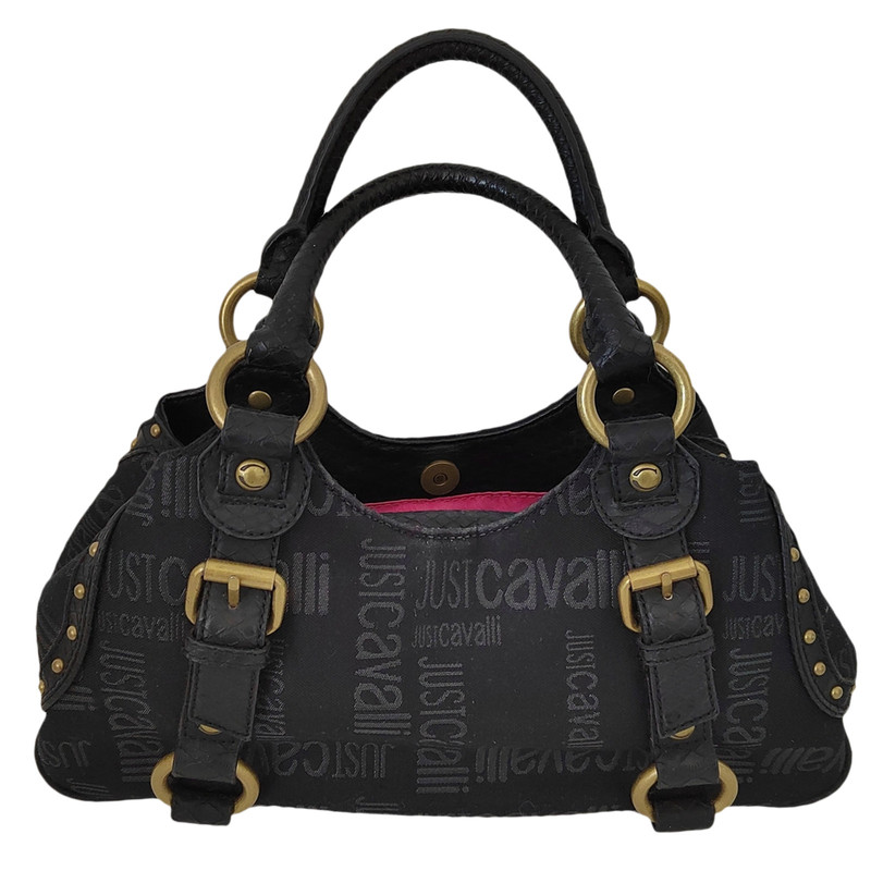 Just Cavalli Logo Plaque Shoulder Bag | Roberto Cavalli Shoulder Bags