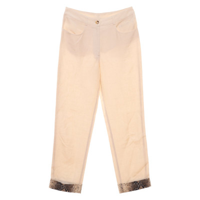 John Galliano Trousers in Cream