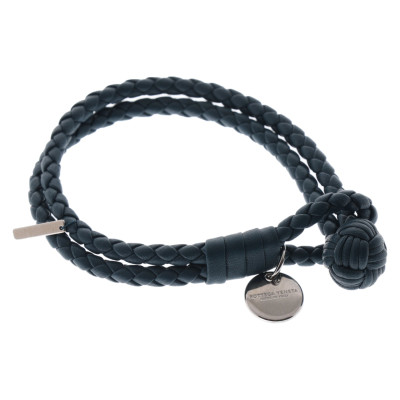 Bottega Veneta Bracelet/Wristband Leather in Petrol
