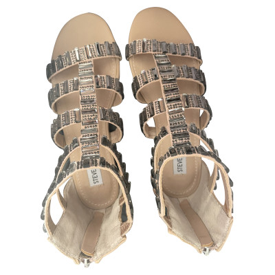Steve Madden Sandals Leather in Beige