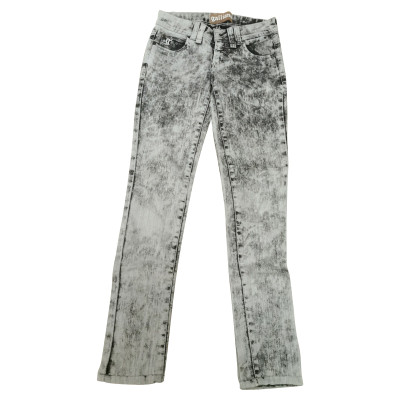 John Galliano Jeans aus Baumwolle in Grau