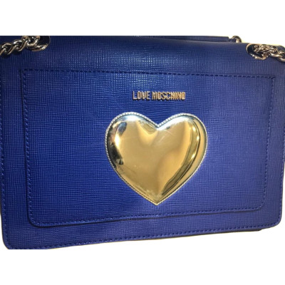 Moschino Love Täschchen/Portemonnaie in Blau