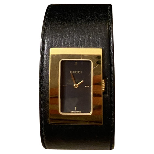 GUCCI Damen Armbanduhr aus Leder in Schwarz | Second Hand