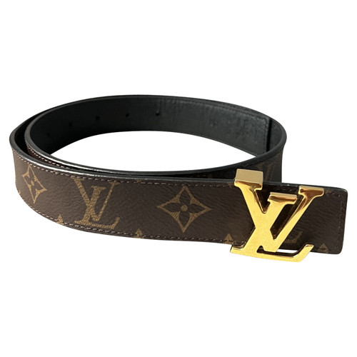 LOUIS VUITTON Women's Belt Leather in Brown | Second Hand