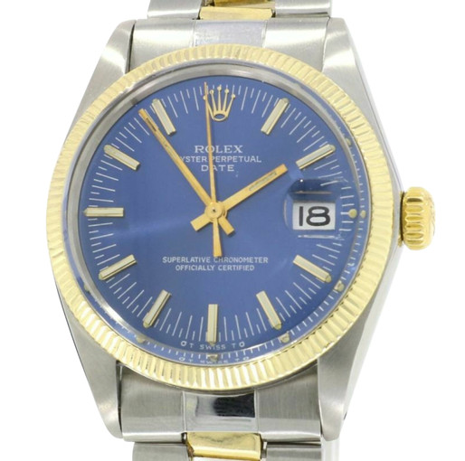 ROLEX Women's Oyster Perpetual in Blue | Second Hand