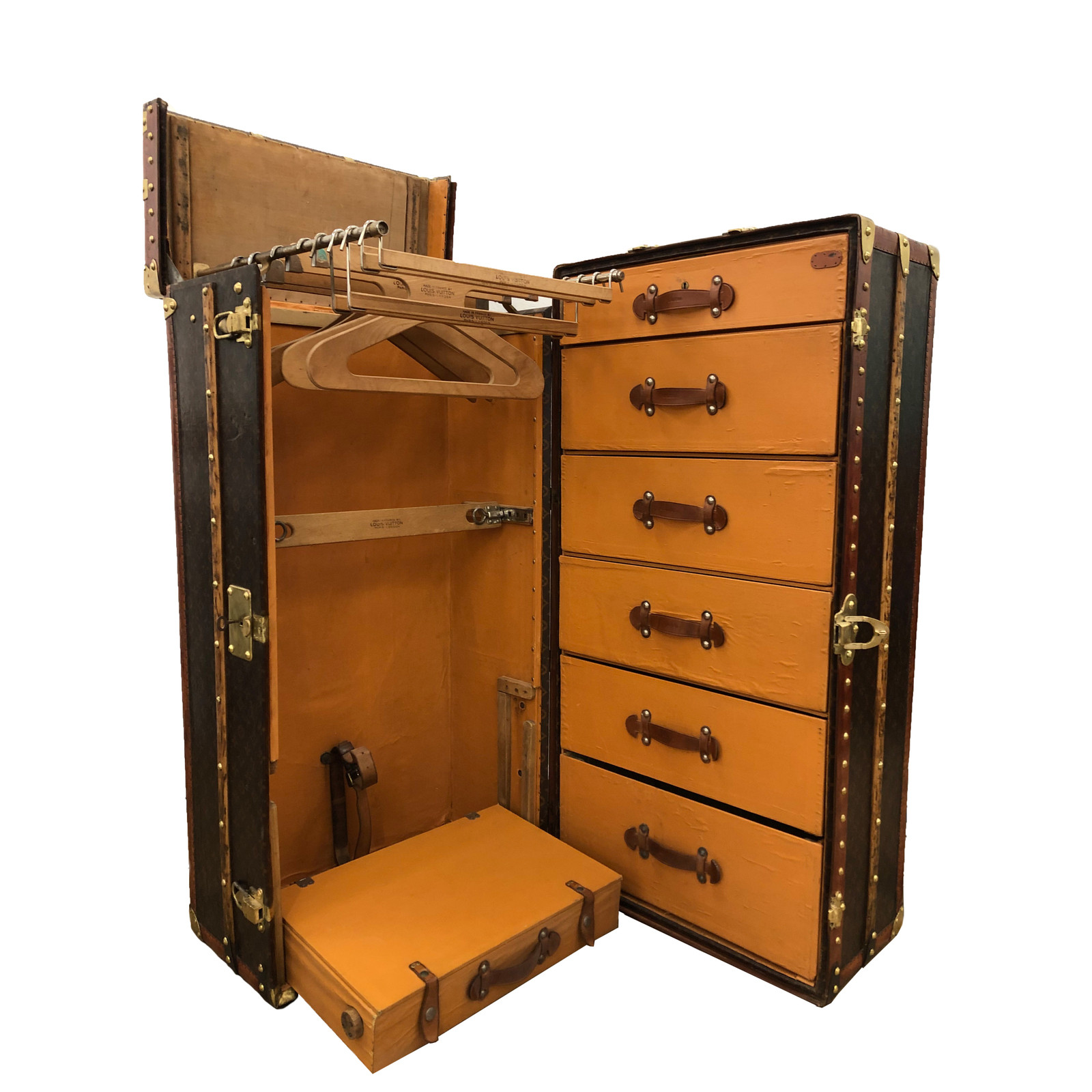 LOUIS VUITTON Women's Antiker XL Schrankkoffer aus den „Goldenen 20ern“
