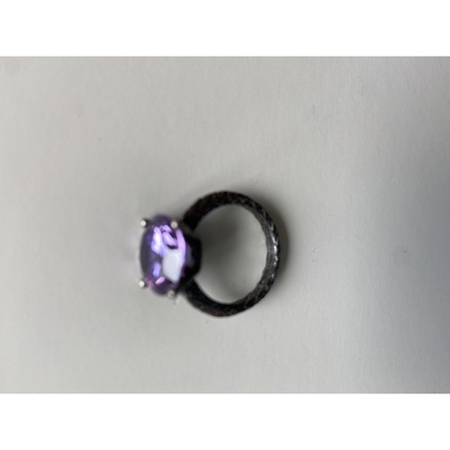 Bottega Veneta Ring Zilver in Violet