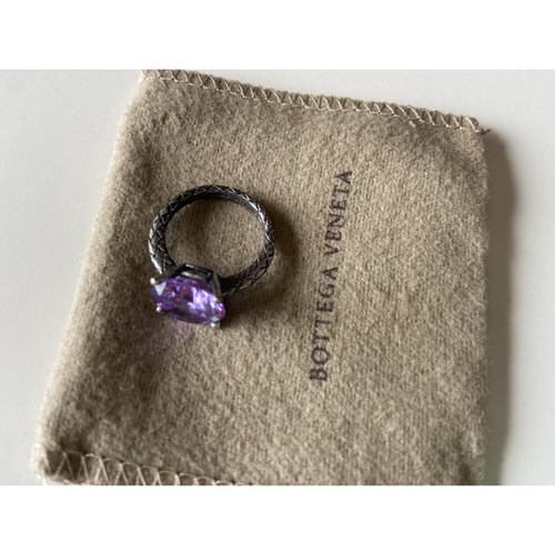 Bottega Veneta Ring Zilver in Violet