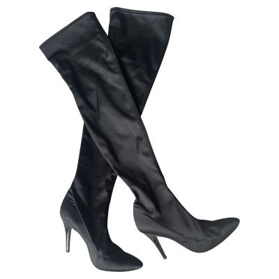 Escada Boots Silk in Black