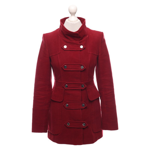 KAREN MILLEN Damen Jacke/Mantel aus Baumwolle in Rot