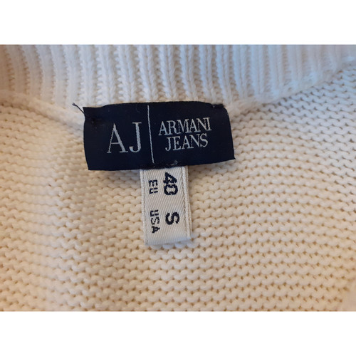 ARMANI JEANS Damen Weste aus Baumwolle in Weiß Größe: IT 40