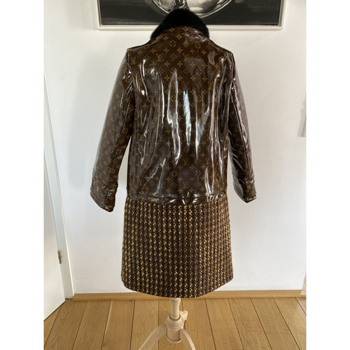 LOUIS VUITTON Damen Jacke/Mantel aus Lackleder in Braun