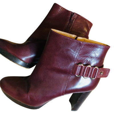 Nine West Ankle boots Leather in Red