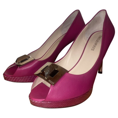 Emilio Pucci Pumps/Peeptoes Leather in Pink