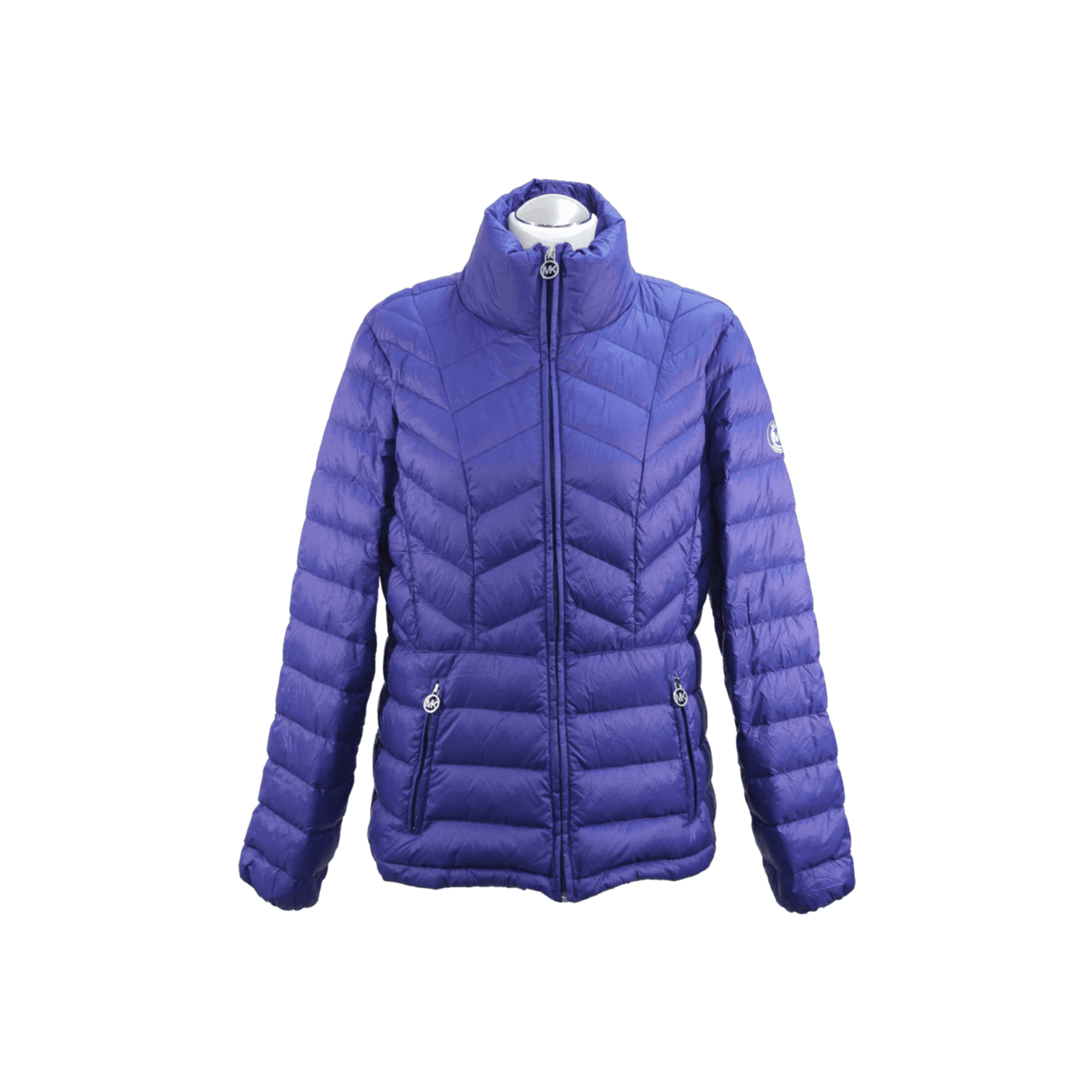 MICHAEL KORS Women's Jacke/Mantel in Blau Size: DE 40