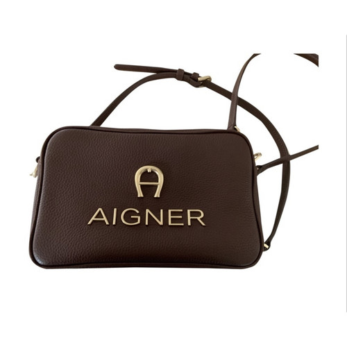 AIGNER Women's Umhängetasche aus Leder in Bordeaux