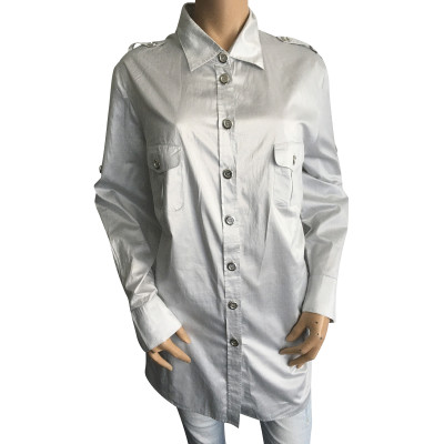 Basler Top Cotton in Silvery