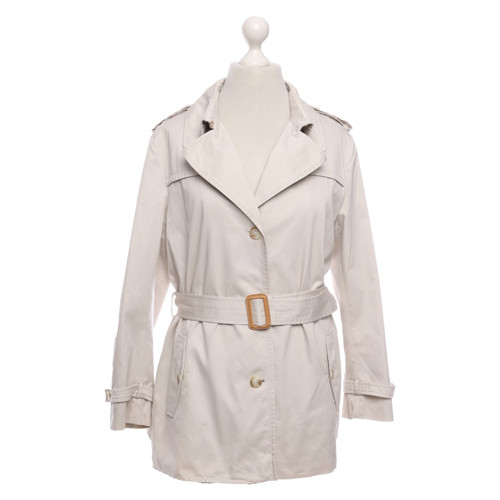 ESCADA Women's Jacket/Coat Cotton in Beige Size: DE 44