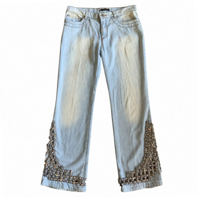Roberto Cavalli Trousers Jeans fabric in Turquoise