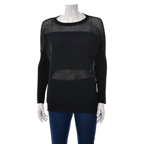 TOPSHOP Women's Knitwear Viscose in Black Size: DE 36