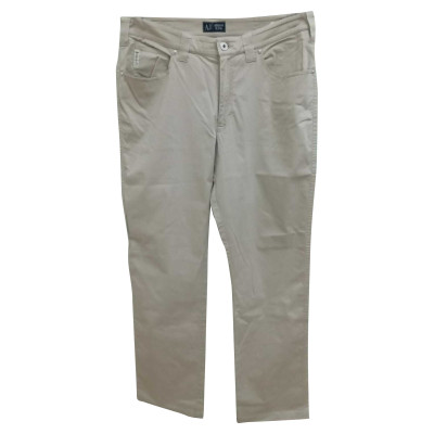 Armani Jeans Hose aus Baumwolle in Beige