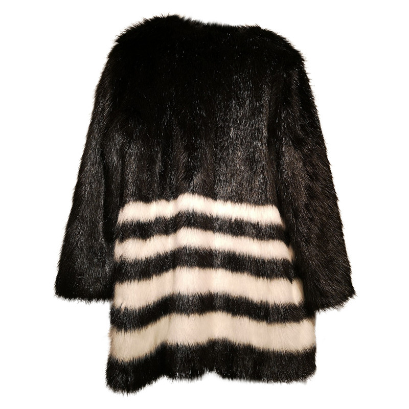 Michael Kors Mixed Animal Print Notch Lapel Faux Fur Cropped Jacket   Brazos Mall