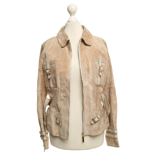 LOUIS VUITTON Women's Wild leather jacket in beige