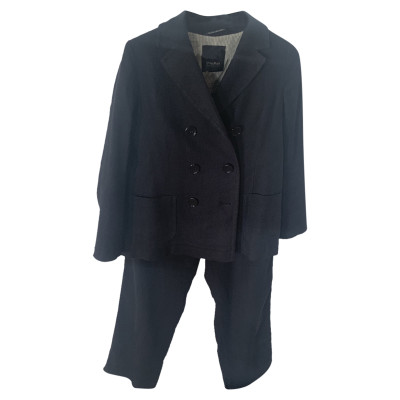 Max Mara Suit Linen in Blue