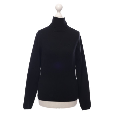 Repeat Cashmere Top Jersey in Black