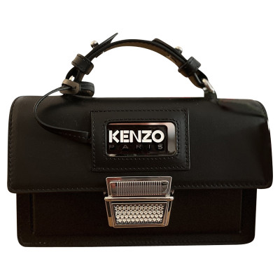 Kenzo Handtasche aus Leder in Schwarz