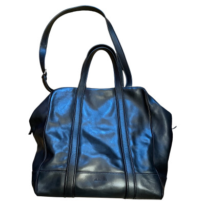 Jil Sander Travel bag Leather in Black