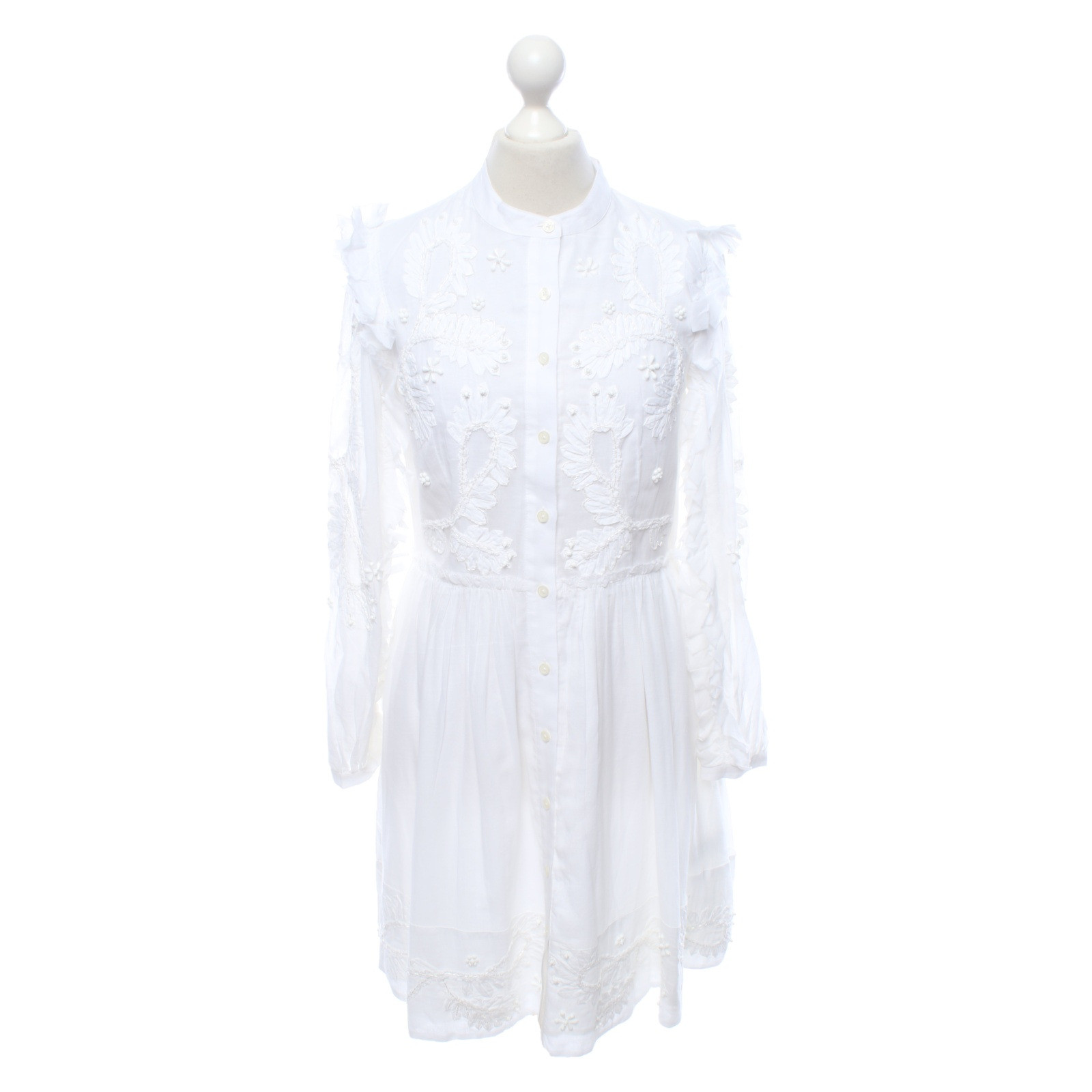 MICHAEL KORS Women's Kleid aus Baumwolle in Weiß Size: M