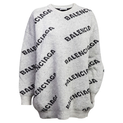 Balenciaga Strick aus Wolle in Grau
