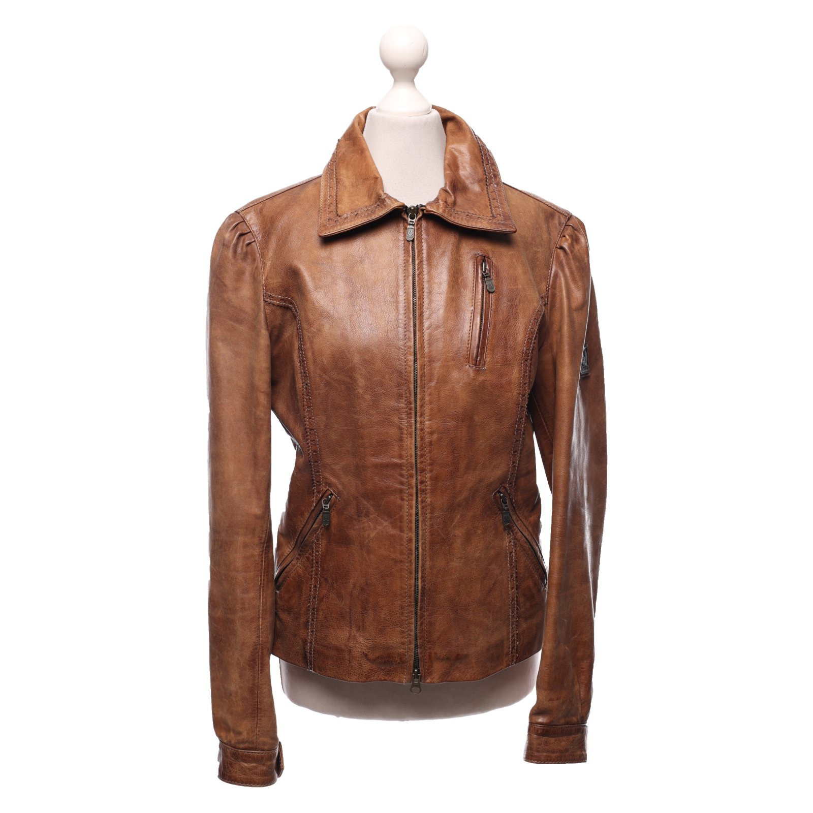 Secreto Impotencia Sastre Belstaff Jacket/Coat Leather in Brown - Second Hand Belstaff Jacket/Coat  Leather in Brown buy used for 205€ (7855328)