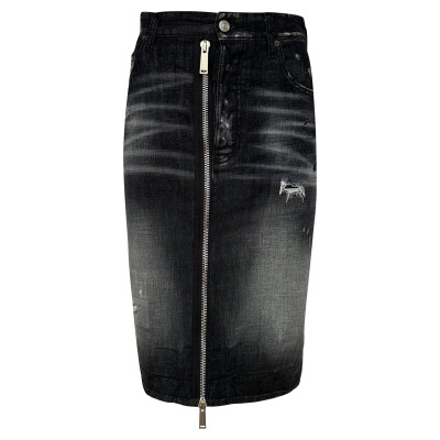 Dsquared2 Skirt Jeans fabric in Black