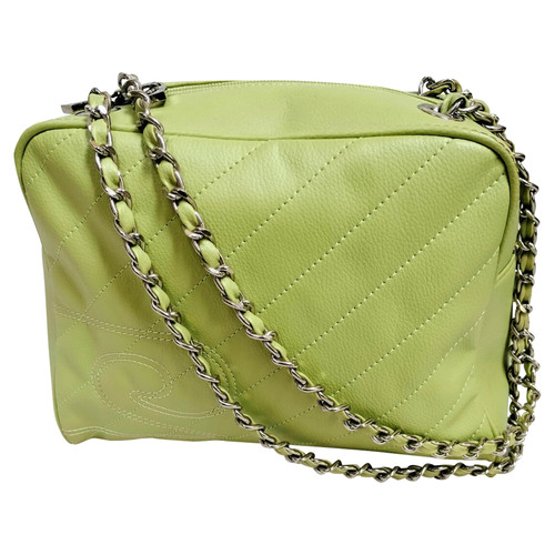 PIERRE CARDIN Damen Handtasche aus Leder in Grün
