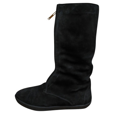 Burberry Boots Suede in Black