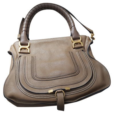 Chloé Marcie Bag Leather in Taupe