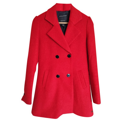 Maison Scotch Jacket/Coat Wool in Red
