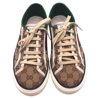 Gucci Sneakers Canvas in Beige