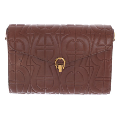 Aigner Pria Crossbody Bag Leather in Brown