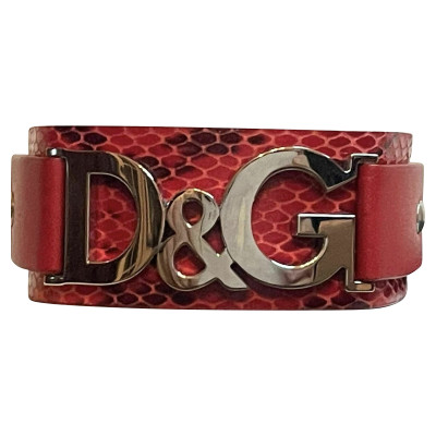 Dolce & Gabbana Bracelet/Wristband Leather in Red