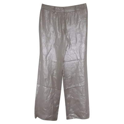Gerard Darel Trousers Linen in Silvery