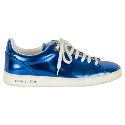 Louis Vuitton Sneakers Leer in Blauw