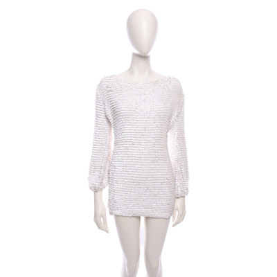 Retrofête Kleid aus Baumwolle in Weiß